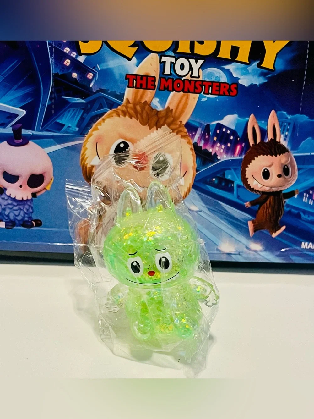 The Monsters Green Glitter Squishy